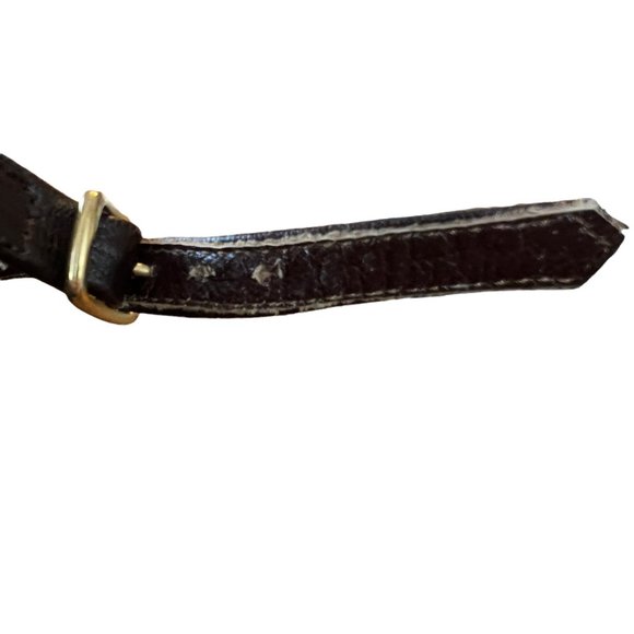 Vintage Jean Marie Chocolate Brown Leather Criss-Cross Strap Pumps Italy - Picture 2 of 15